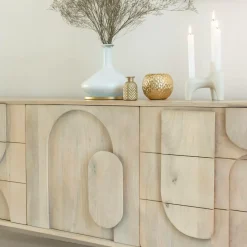 Made in Meubles Buffet en bois de manguier Tysia