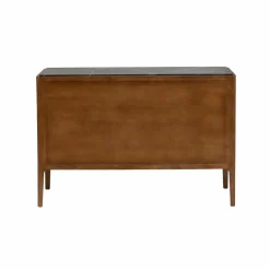 Made in Meubles Buffet en bois de manguier et marbre noir Roch