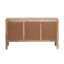 Made in Meubles Buffet en bois de manguier et cannage Julietta