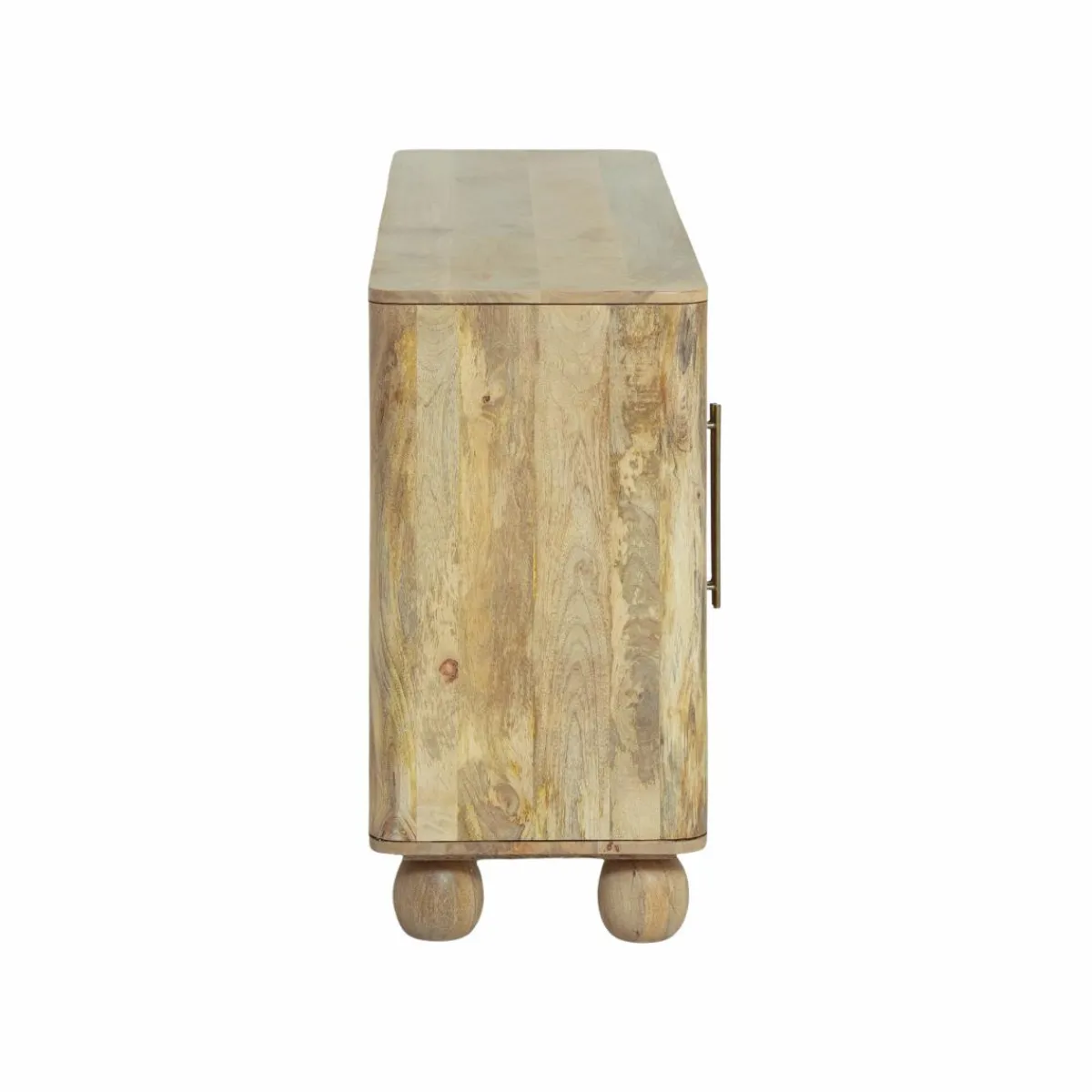 Made in Meubles Buffet en bois de manguier et cannage Thora