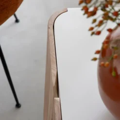 Made in Meubles Buffet en bois de manguier blanchi et portes en acacia Mary