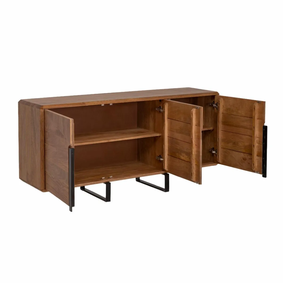 Made in Meubles Buffet en bois de manguier et métal Eglantine