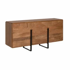 Made in Meubles Buffet en bois de manguier et métal Eglantine