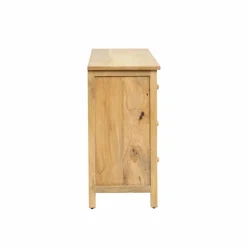 Made in Meubles Buffet en bois de manguier blanchi Ronan