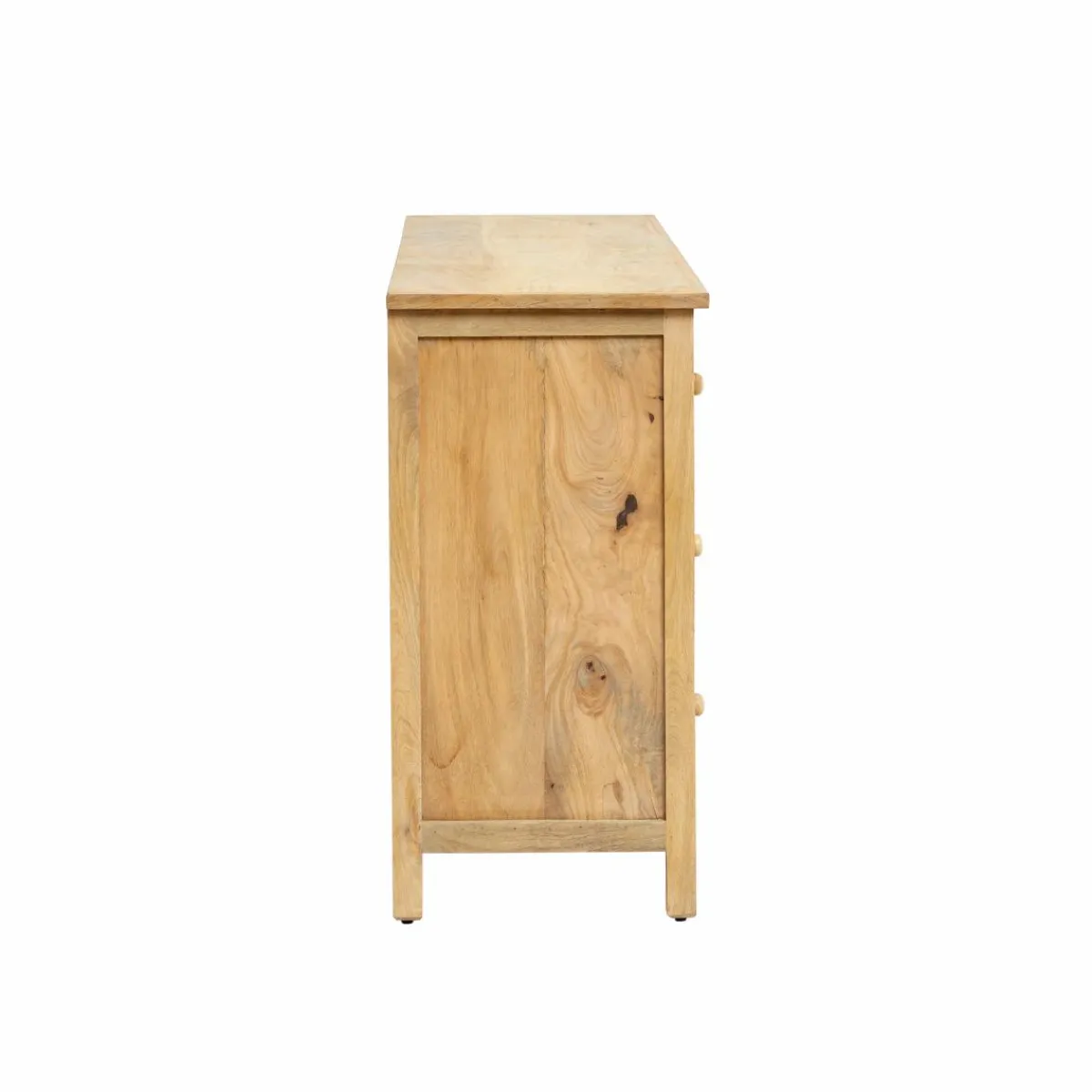 Made in Meubles Buffet en bois de manguier blanchi Ronan