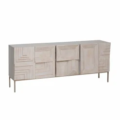 Made in Meubles Buffet en bois de manguier blanchi Tristan