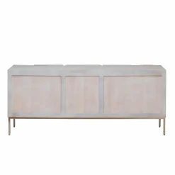 Made in Meubles Buffet en bois de manguier blanchi Tristan