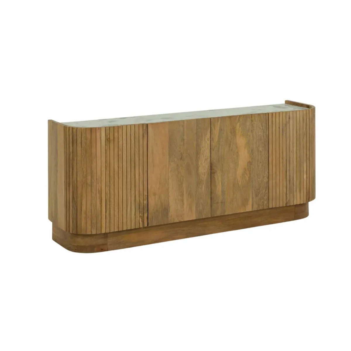 Made in Meubles Buffet en bois de manguier et marbre Adler
