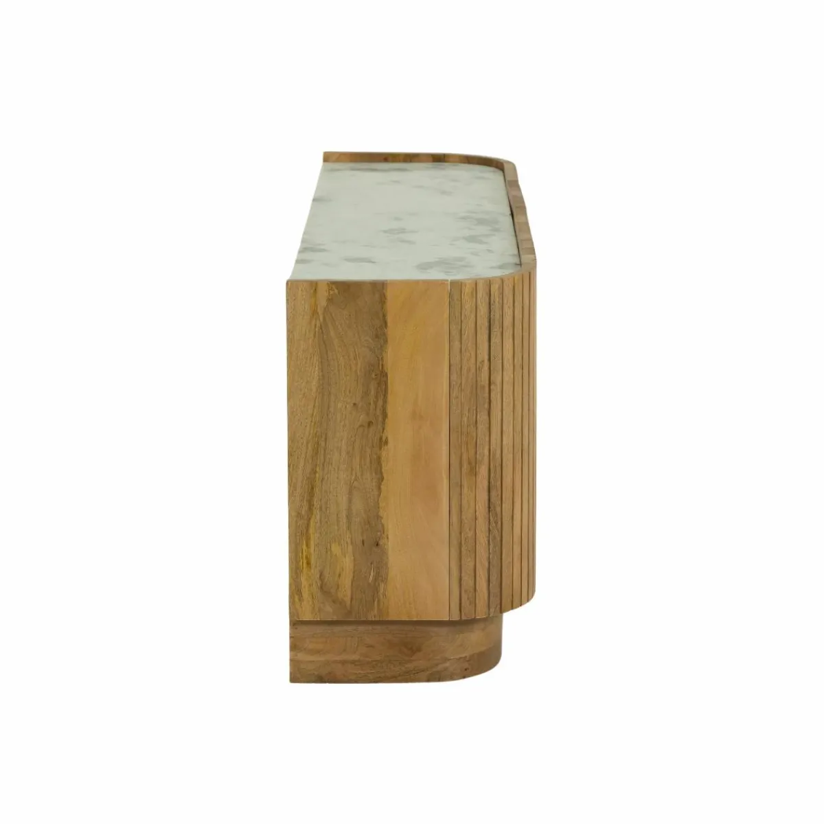 Made in Meubles Buffet en bois de manguier et marbre Adler