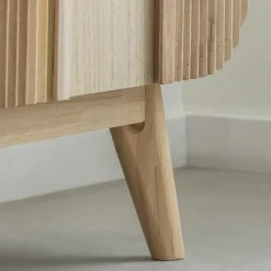 Made in Meubles Buffet en bois de paulownia Nilo