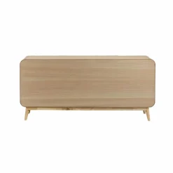 Made in Meubles Buffet en bois de paulownia Nilo