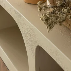 Made in Meubles Buffet en bois effet béton et bois d'acacia Dalva