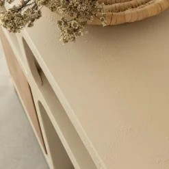 Made in Meubles Buffet en bois effet béton et bois d'acacia Dalva