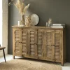 Made in Meubles Buffet en bois recyclé 6 portes Aubin
