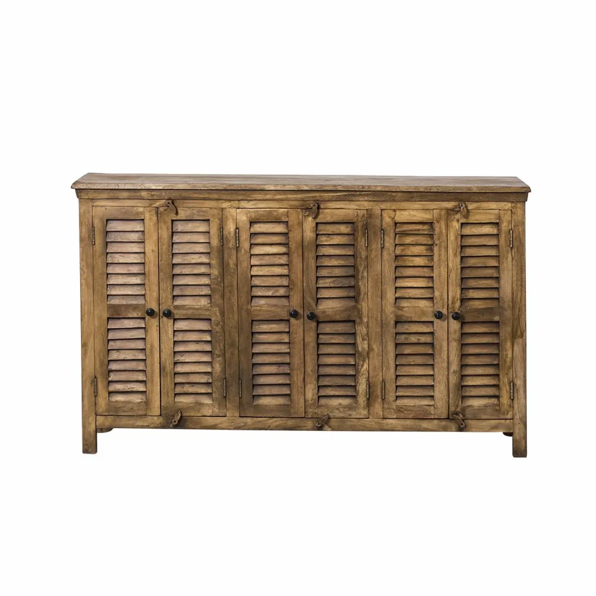 Made in Meubles Buffet en bois recyclé 6 portes Aubin