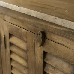 Made in Meubles Buffet en bois recyclé 6 portes Aubin