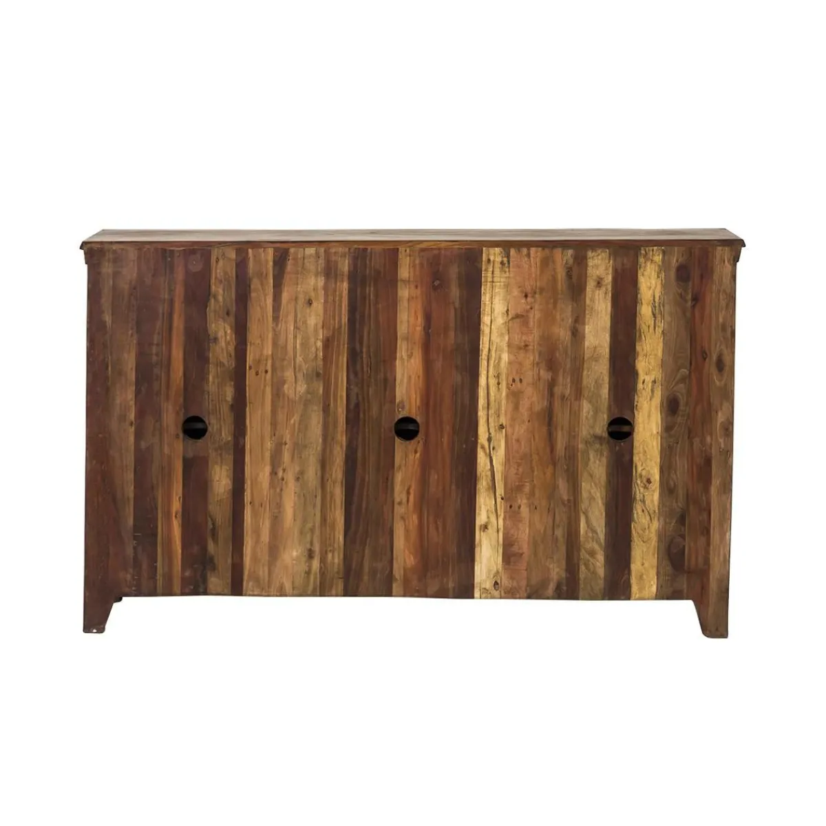Made in Meubles Buffet en bois recyclé 6 portes Aubin
