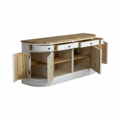 Made in Meubles Buffet en bois recyclé blanchi 180 cm Garance
