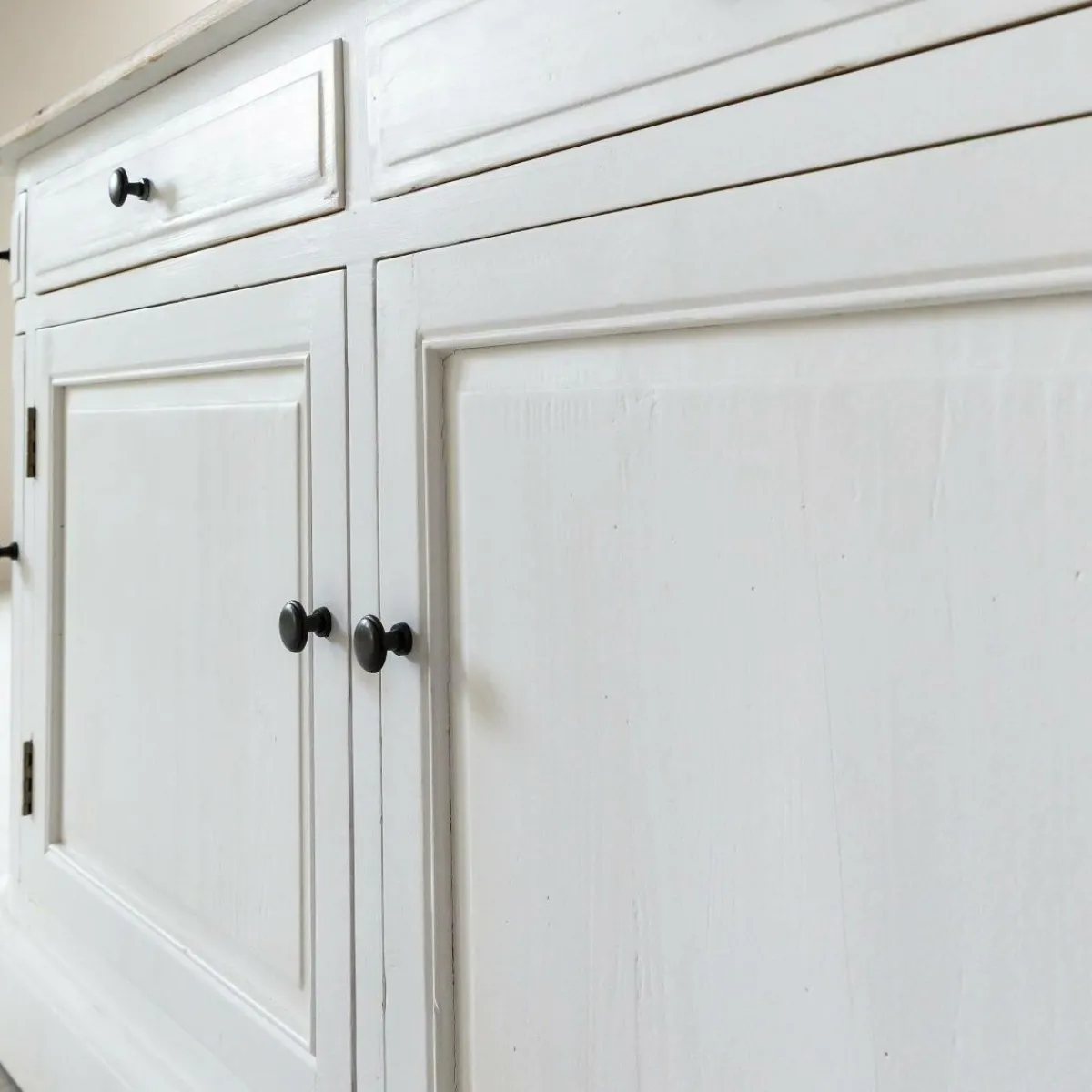 Made in Meubles Buffet en bois recyclé blanchi 180 cm Garance