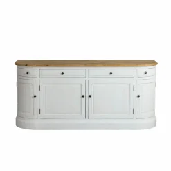 Made in Meubles Buffet en bois recyclé blanchi 180 cm Garance