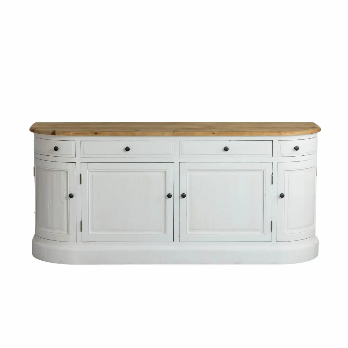 Made in Meubles Buffet en bois recyclé blanchi 180 cm Garance