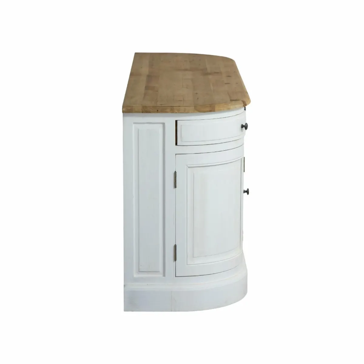 Made in Meubles Buffet en bois recyclé blanchi 180 cm Garance