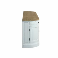 Made in Meubles Buffet en bois recyclé blanchi 225 cm Garance
