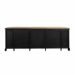 Made in Meubles Buffet en bois recyclé blanchi 225 cm Garance
