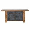 Made in Meubles Buffet en bois recyclé et métal Hector