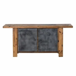 Made in Meubles Buffet en bois recyclé et métal Hector