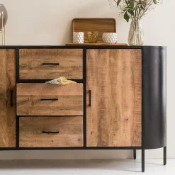 Made in Meubles Buffet en métal Achille