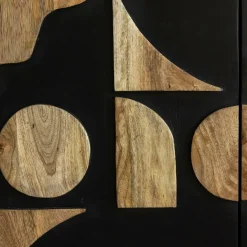 Made in Meubles Buffet en métal et bois de manguier Metinna
