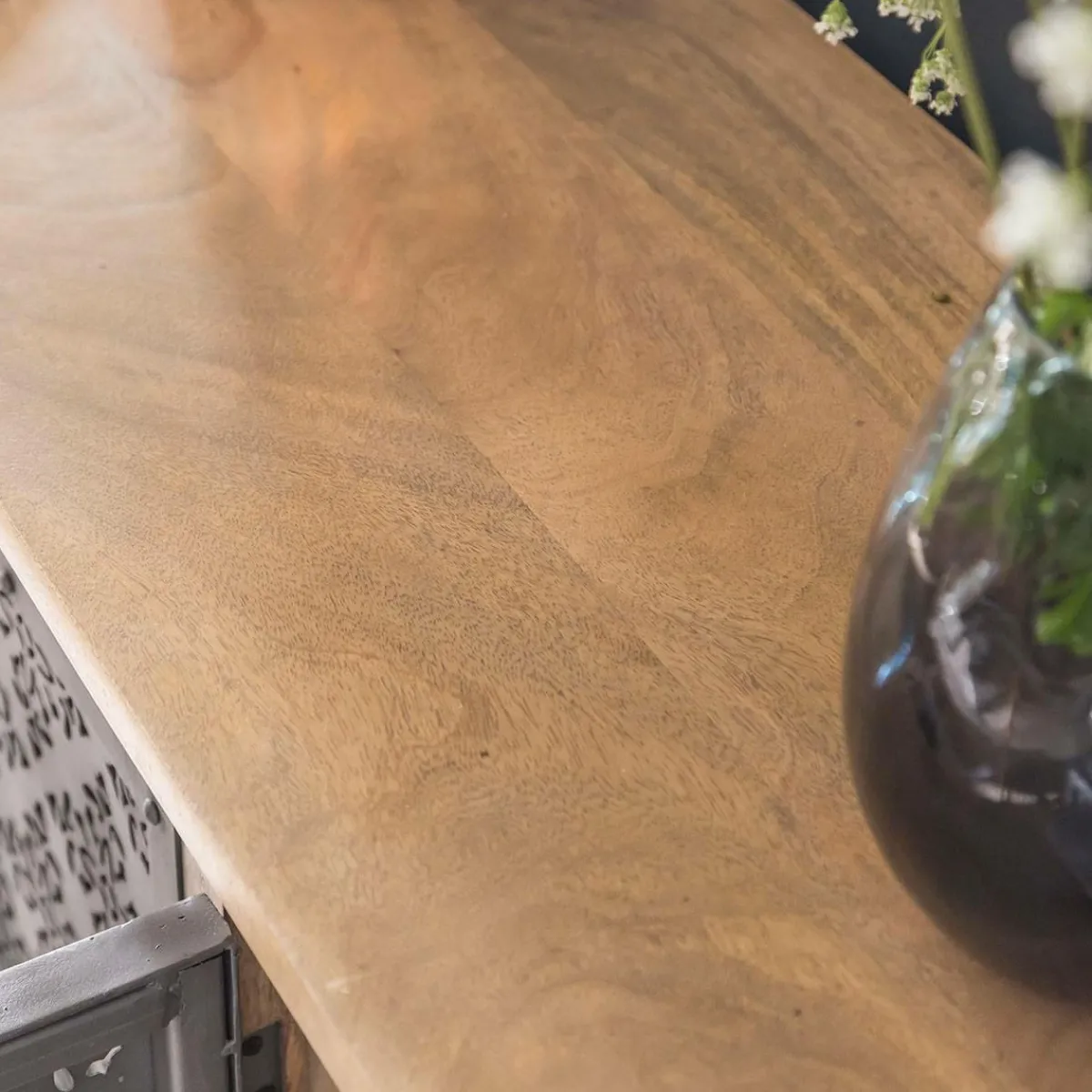 Made in Meubles Buffet enfilade en bois de manguier Sahara