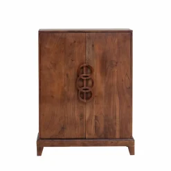 Made in Meubles Buffet haut en bois d'acacia Quilla