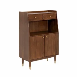 Made in Meubles Buffet haut en bois d'acacia Emiel