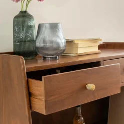 Made in Meubles Buffet haut en bois d'acacia Emiel