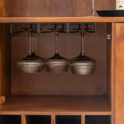 Made in Meubles Buffet haut en bois d'acacia Emiel