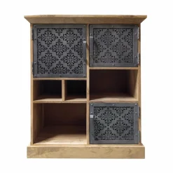Made in Meubles Buffet haut en bois de manguier Sahara