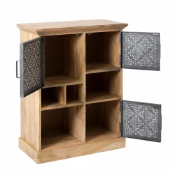 Made in Meubles Buffet haut en bois de manguier Sahara