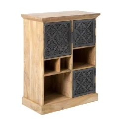Made in Meubles Buffet haut en bois de manguier Sahara