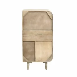 Made in Meubles Buffet haut en bois de manguier clair Yoni