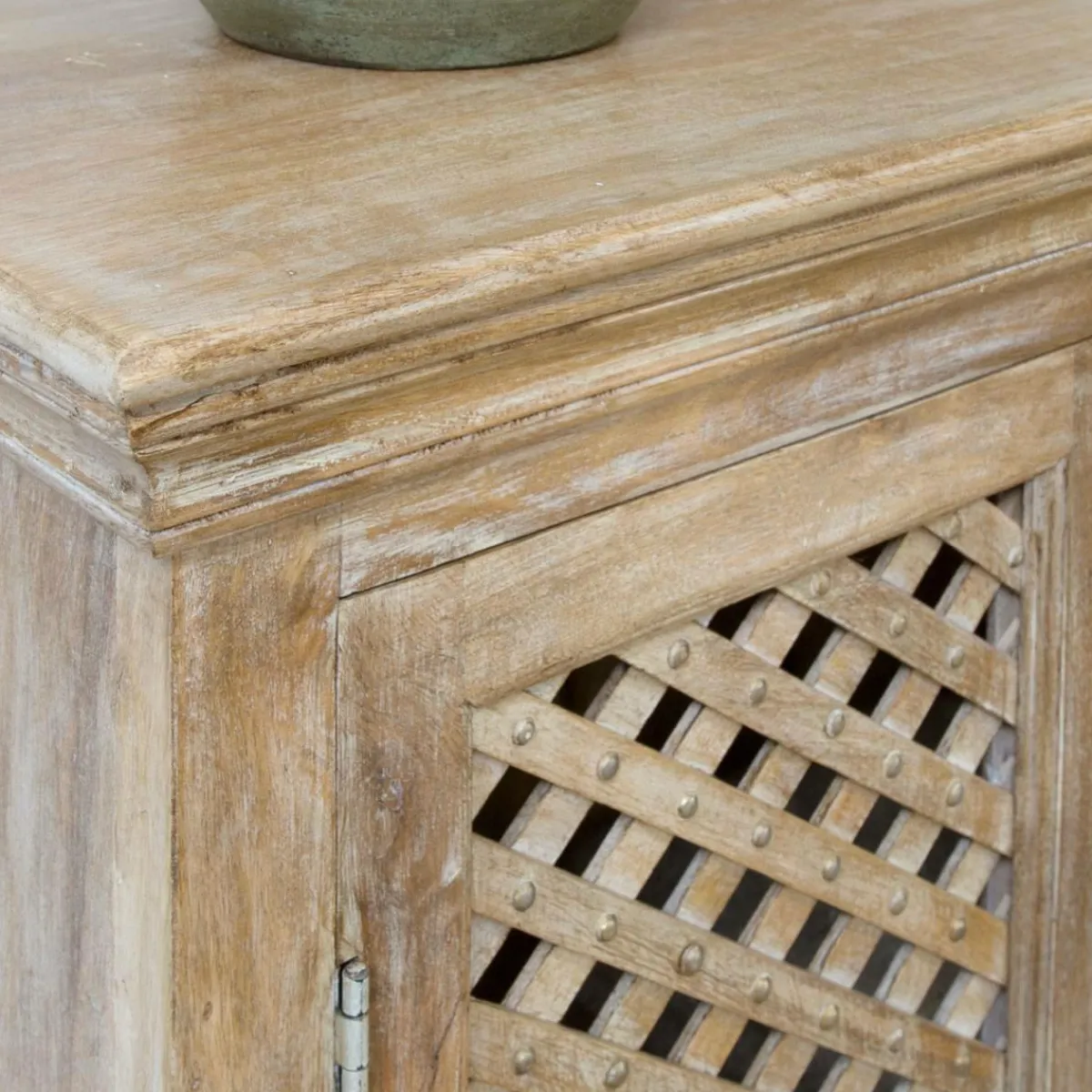 Made in Meubles Buffet haut en bois de manguier Rosa