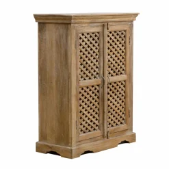 Made in Meubles Buffet haut en bois de manguier Rosa