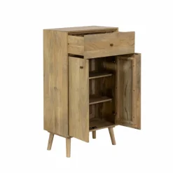 Made in Meubles Buffet haut en bois de manguier Aven