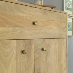 Made in Meubles Buffet haut en bois de manguier Aven