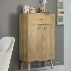 Made in Meubles Buffet haut en bois de manguier Aven