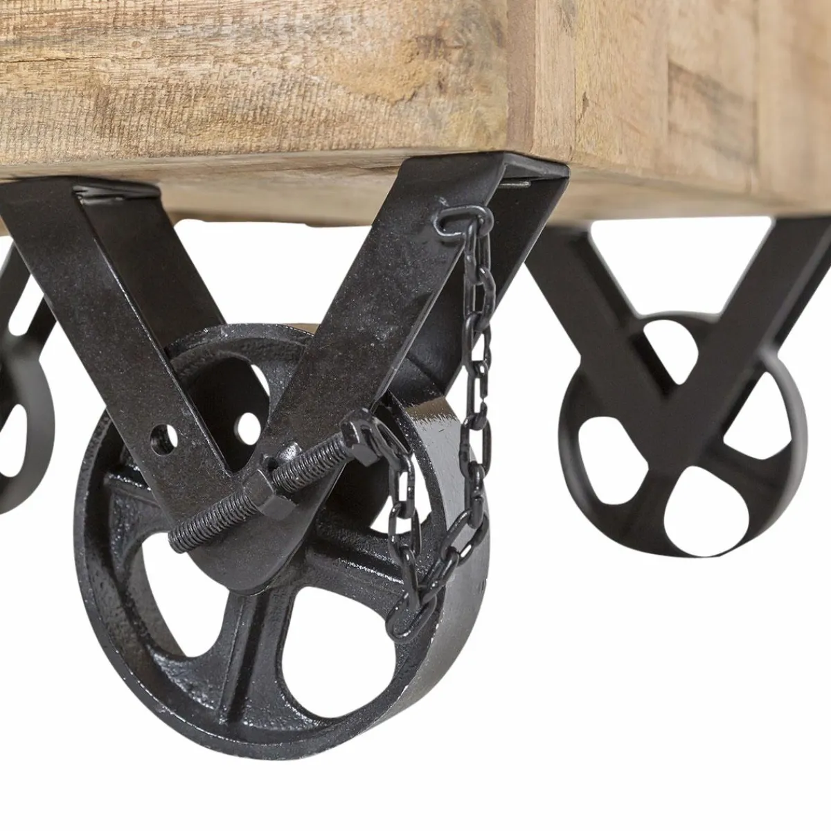 Made in Meubles Buffet haut en bois de manguier Iris