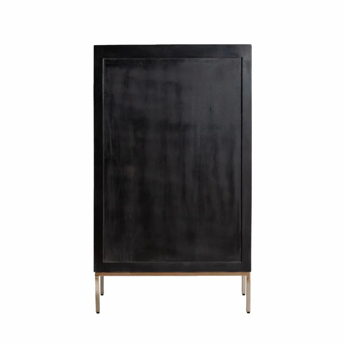 Made in Meubles Buffet haut en bois de manguier noir Tristan