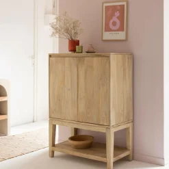 Made in Meubles Buffet haut en bois de manguier Ode
