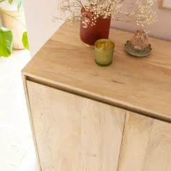 Made in Meubles Buffet haut en bois de manguier Ode